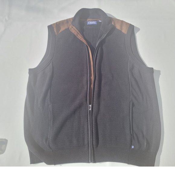 Vintage Ralph Lauren Chaps Sweater Vest Black - Picture 2 of 7